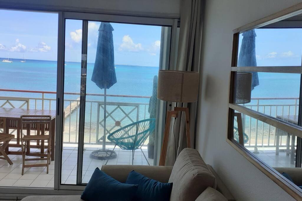 Superbe Studio Dolce Vita Vue Mer Plage Piscine Marigot  Exteriör bild