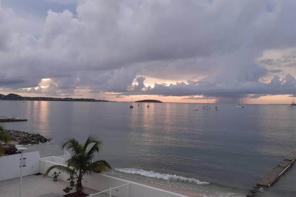Superbe Studio Dolce Vita Vue Mer Plage Piscine Marigot  Exteriör bild